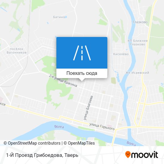 Карта 1-Й Проезд Грибоедова