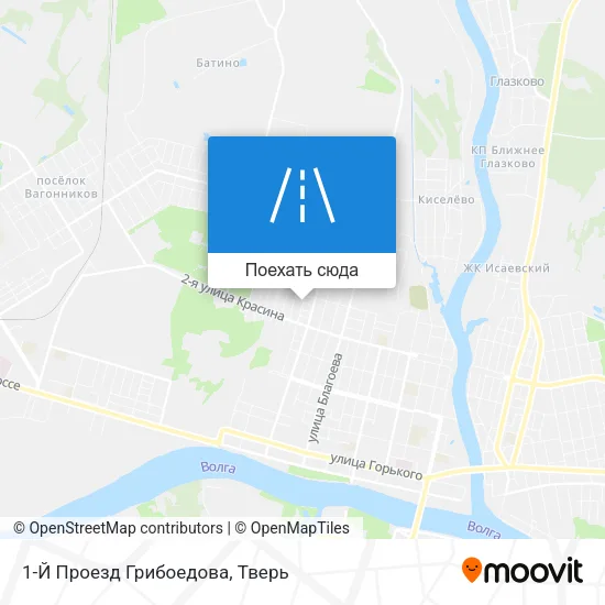 Карта 1-Й Проезд Грибоедова