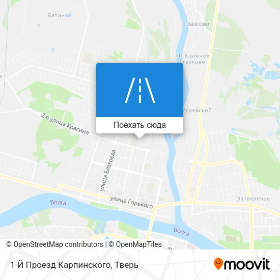 Карта 1-Й Проезд Карпинского