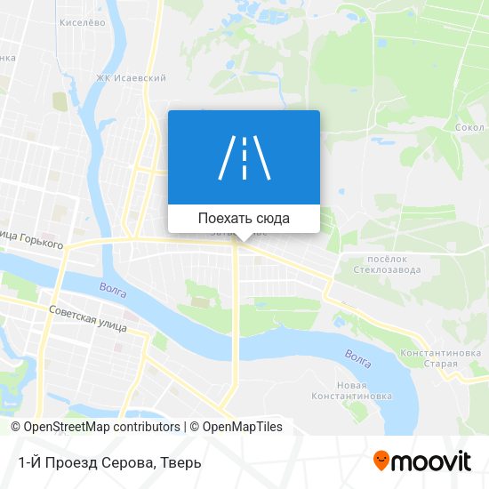 Карта 1-Й Проезд Серова