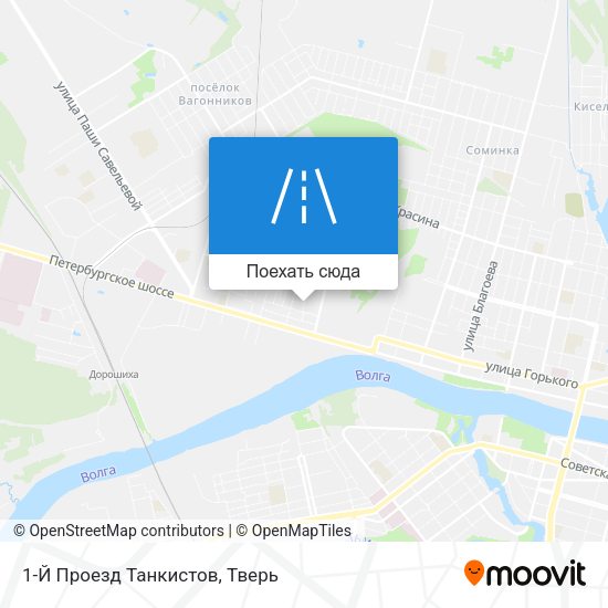 Карта 1-Й Проезд Танкистов