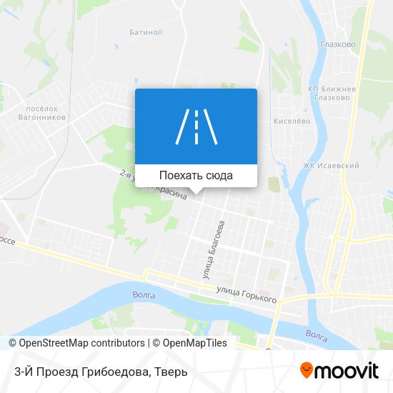 Карта 3-Й Проезд Грибоедова