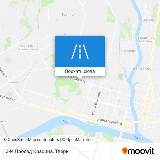 Карта 3-Й Проезд Красина