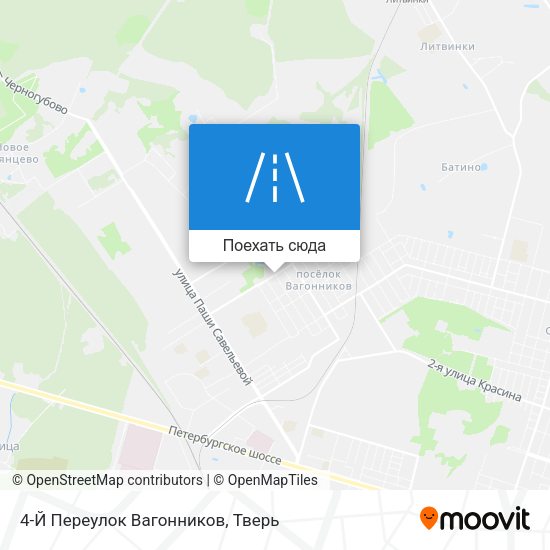 Карта 4-Й Переулок Вагонников
