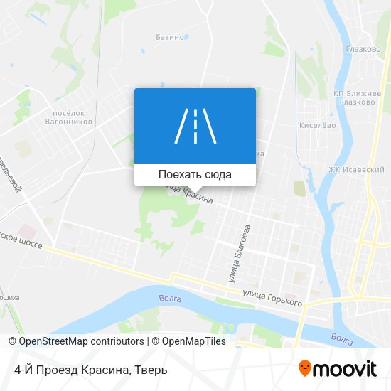 Карта 4-Й Проезд Красина