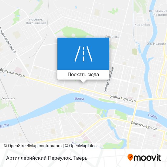 Карта Артиллерийский Переулок
