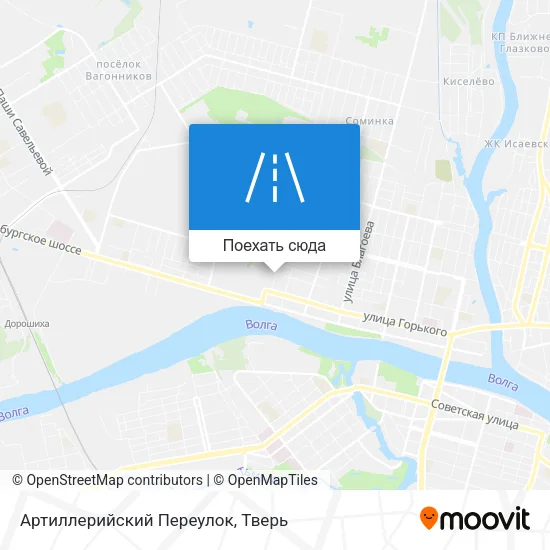 Карта Артиллерийский Переулок