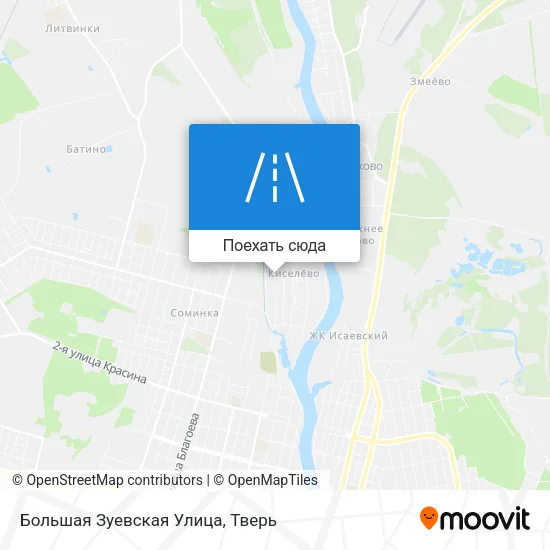 Карта Большая Зуевская Улица