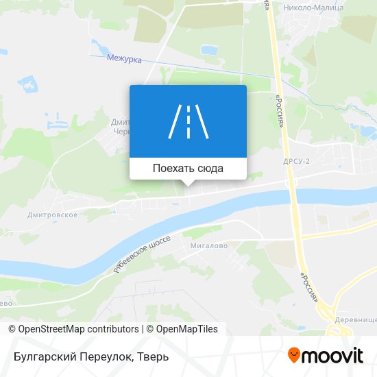 Карта Булгарский Переулок