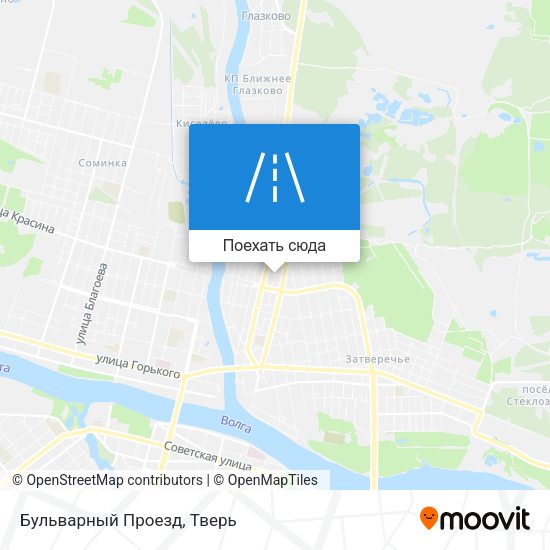 Карта Бульварный Проезд