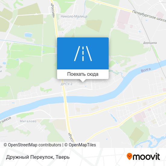 Карта Дружный Переулок