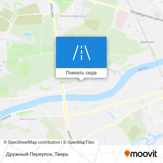 Карта Дружный Переулок