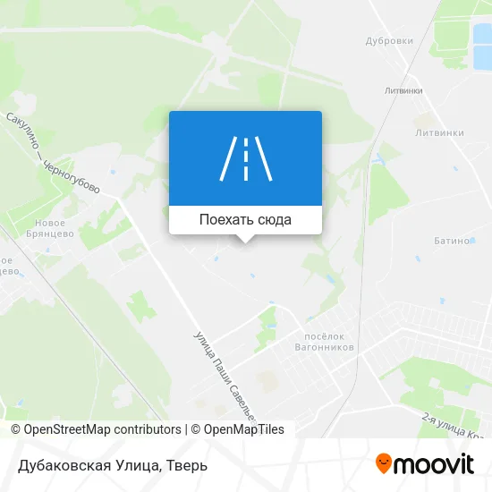 Карта Дубаковская Улица