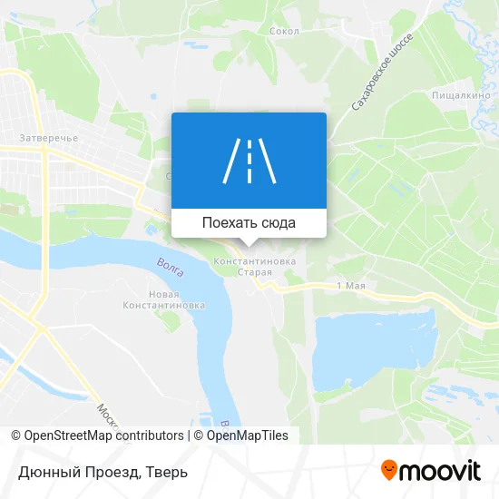 Карта Дюнный Проезд