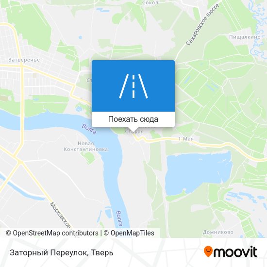 Карта Заторный Переулок