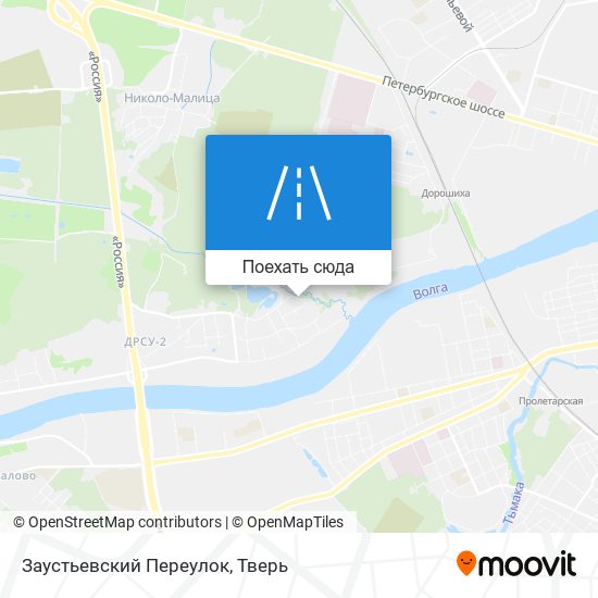 Карта Заустьевский Переулок