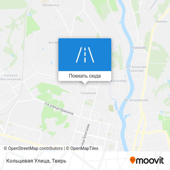 Карта Кольцевая Улица