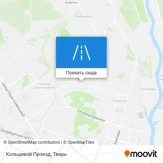 Карта Кольцевой Проезд