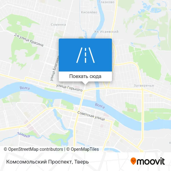 Карта Комсомольский Проспект