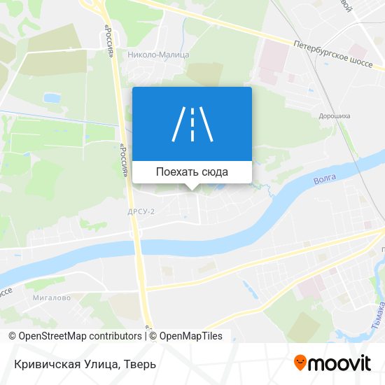 Карта Кривичская Улица
