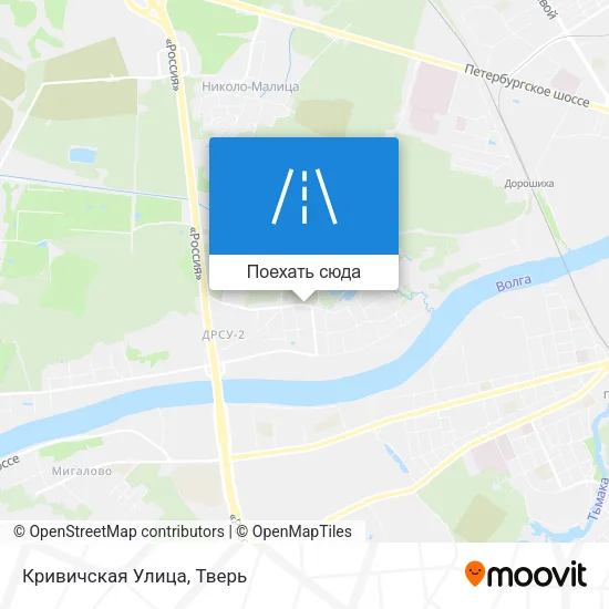 Карта Кривичская Улица