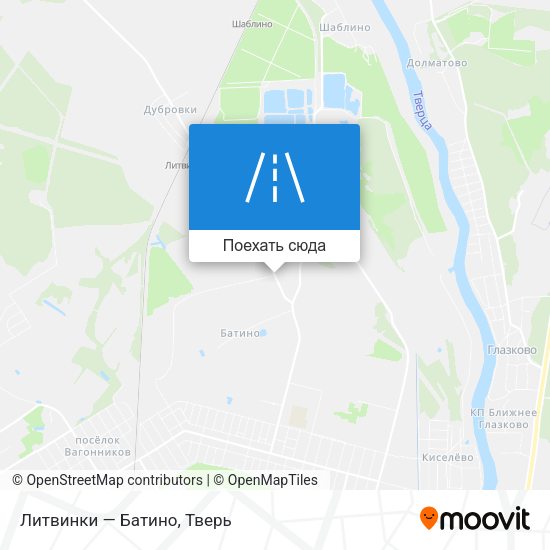 Карта Литвинки — Батино