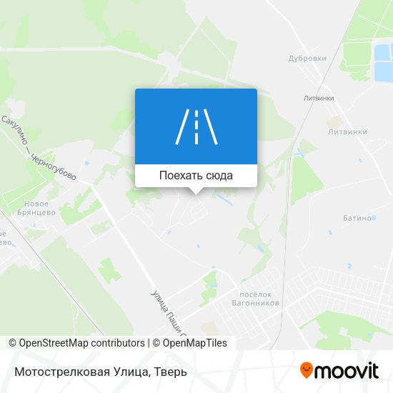 Карта Мотострелковая Улица