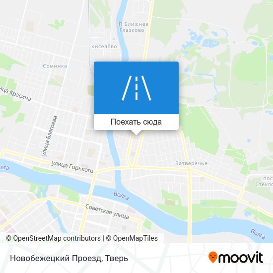 Карта Новобежецкий Проезд