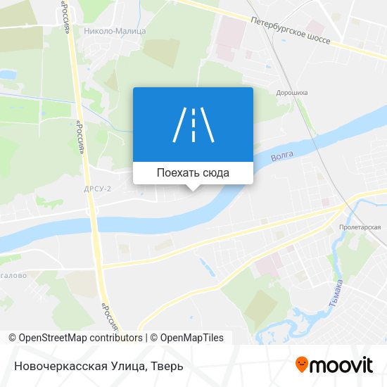 Карта Новочеркасская Улица