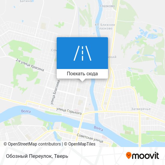 Карта Обозный Переулок