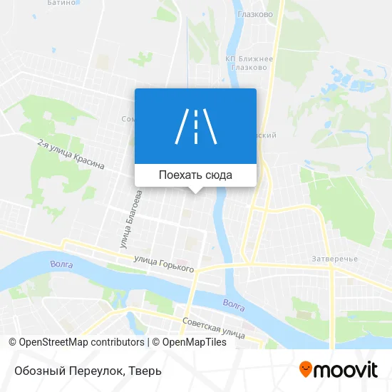 Карта Обозный Переулок