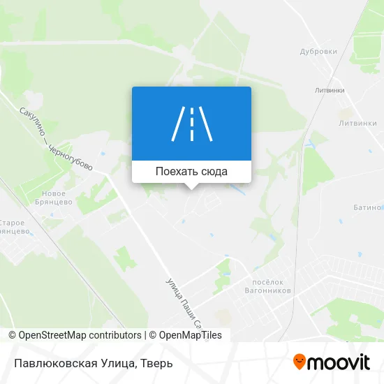 Карта Павлюковская Улица