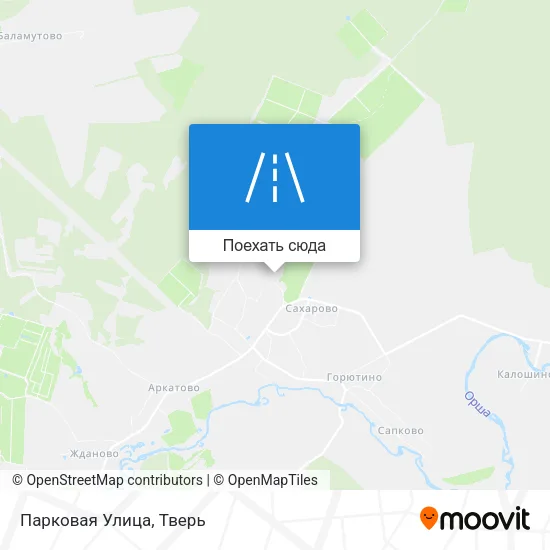 Карта Парковая Улица