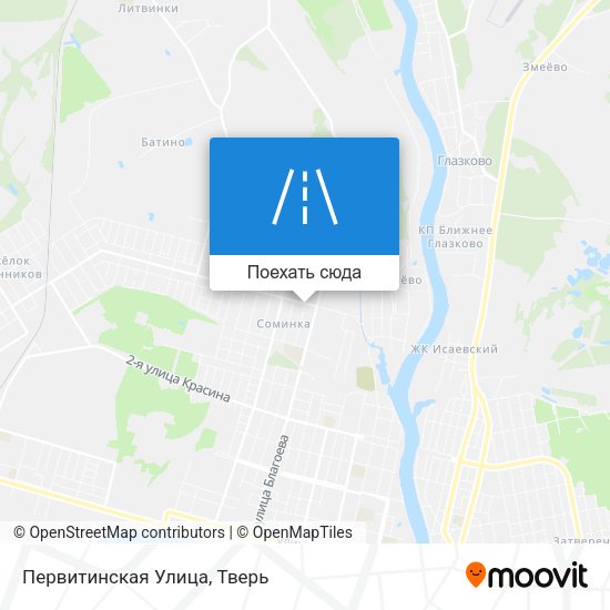 Карта Первитинская Улица