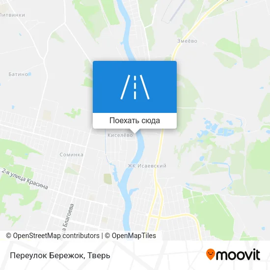 Карта Переулок Бережок