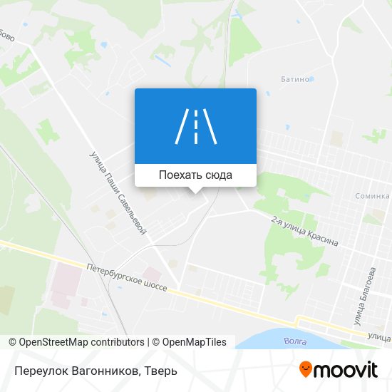 Карта Переулок Вагонников