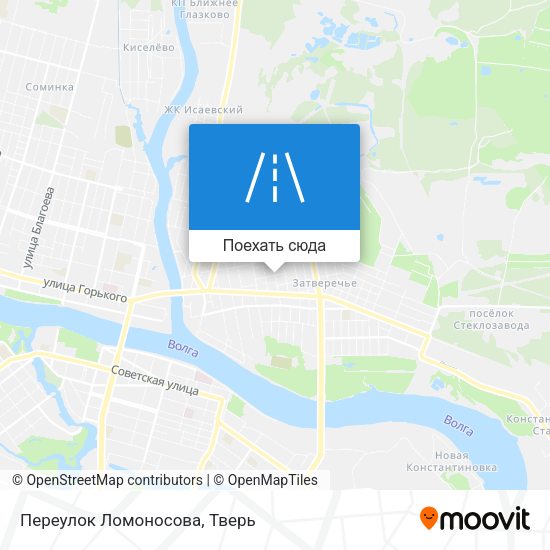 Карта Переулок Ломоносова