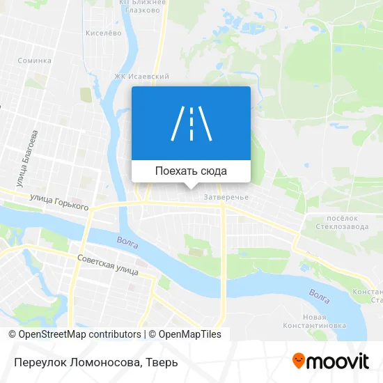 Карта Переулок Ломоносова