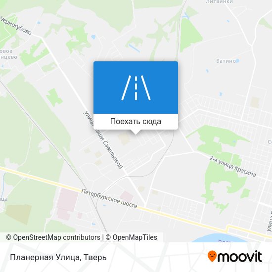 Карта Планерная Улица