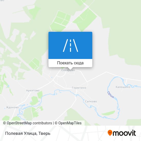 Карта Полевая Улица