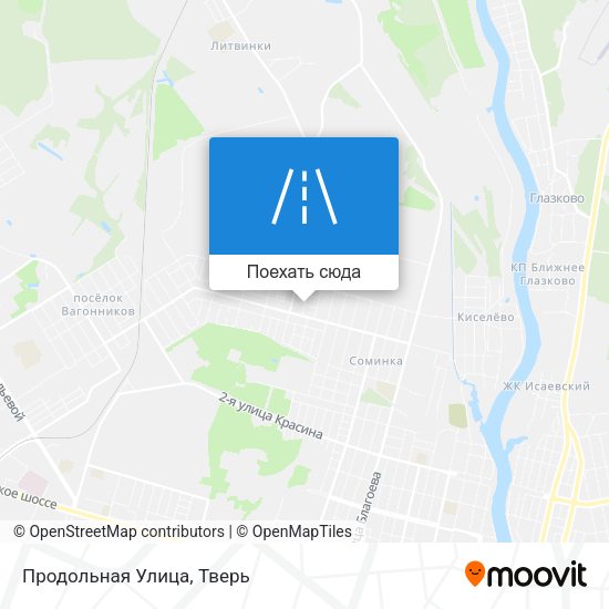 Карта Продольная Улица