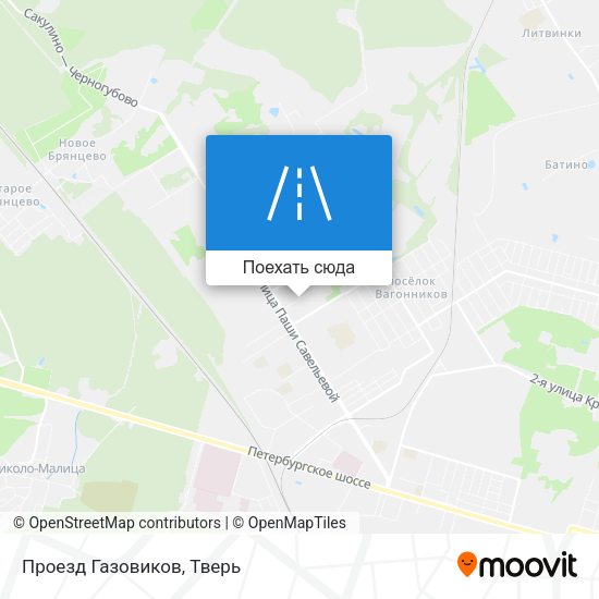 Карта Проезд Газовиков