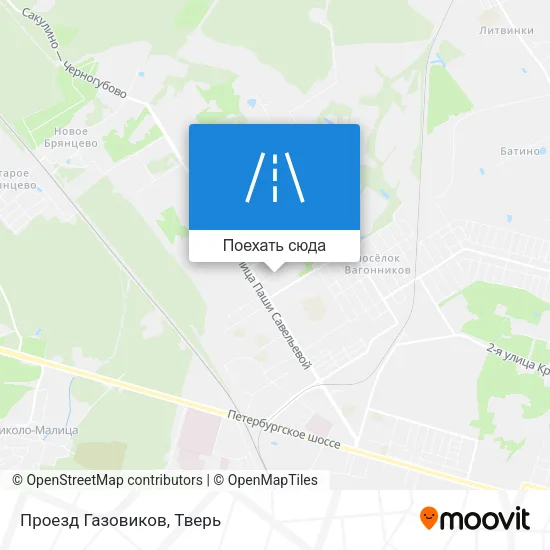 Карта Проезд Газовиков