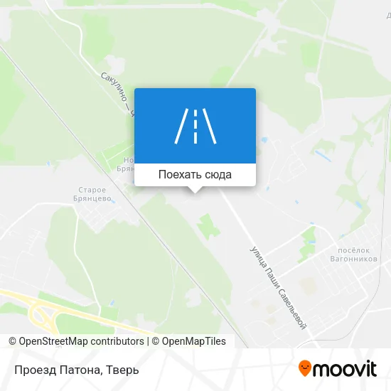 Карта Проезд Патона