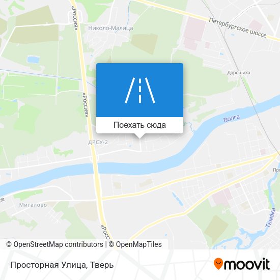 Карта Просторная Улица