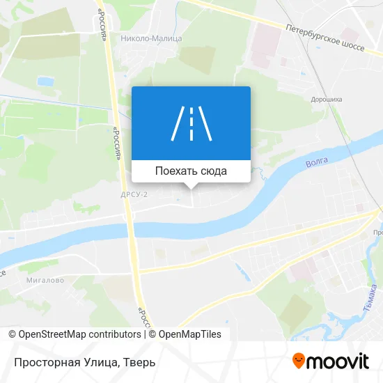 Карта Просторная Улица