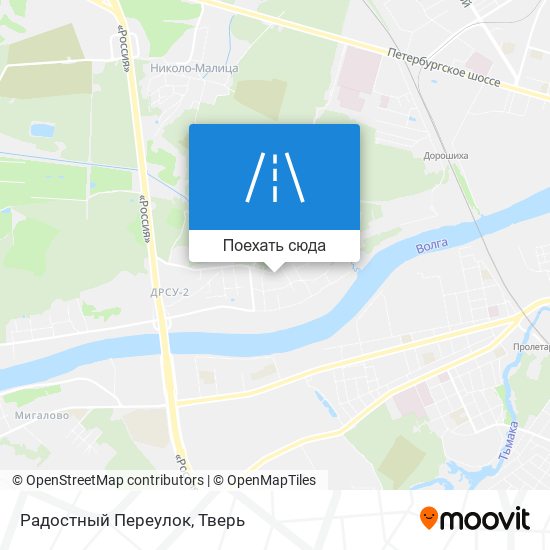 Карта Радостный Переулок