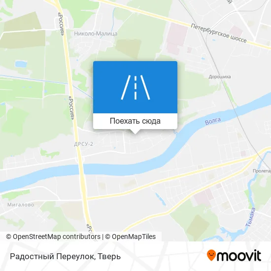 Карта Радостный Переулок