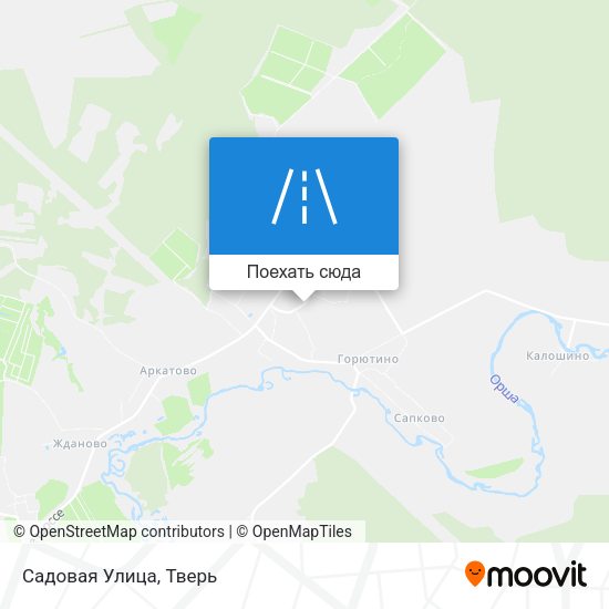 Карта Садовая Улица