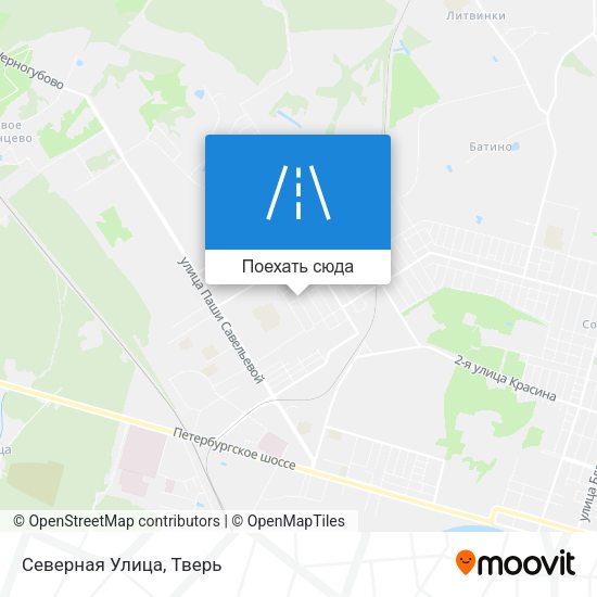 Карта Северная Улица